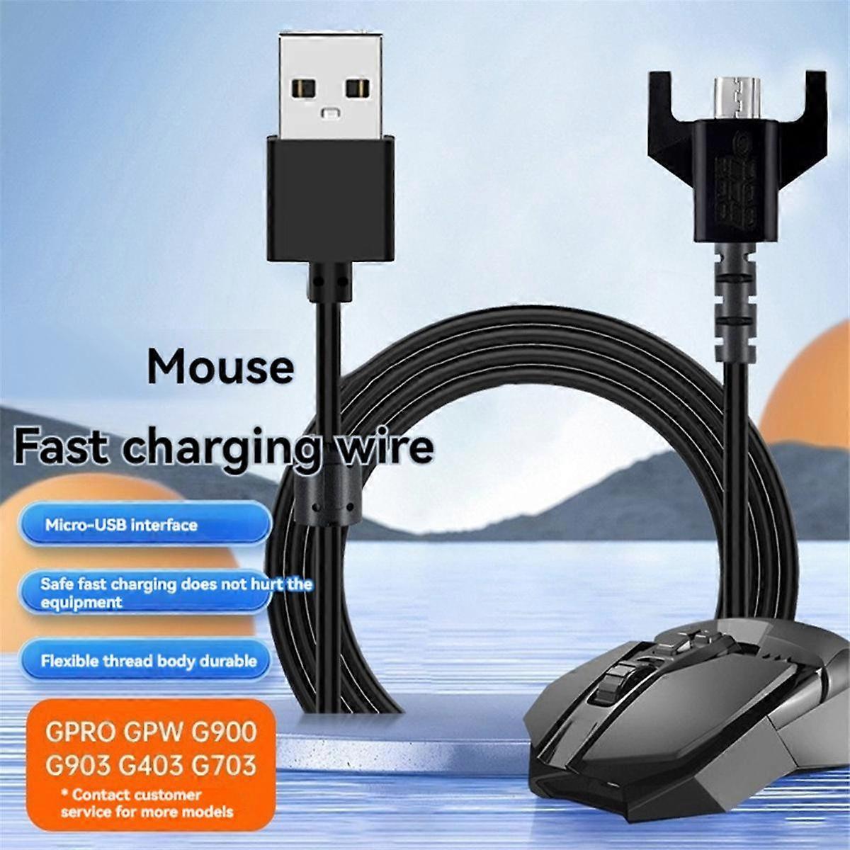 Cavo USB Per Mouse Logitech G Pro E Tastiera 87 - Cavo Rotondo Per G900 G403 (2 Metri)