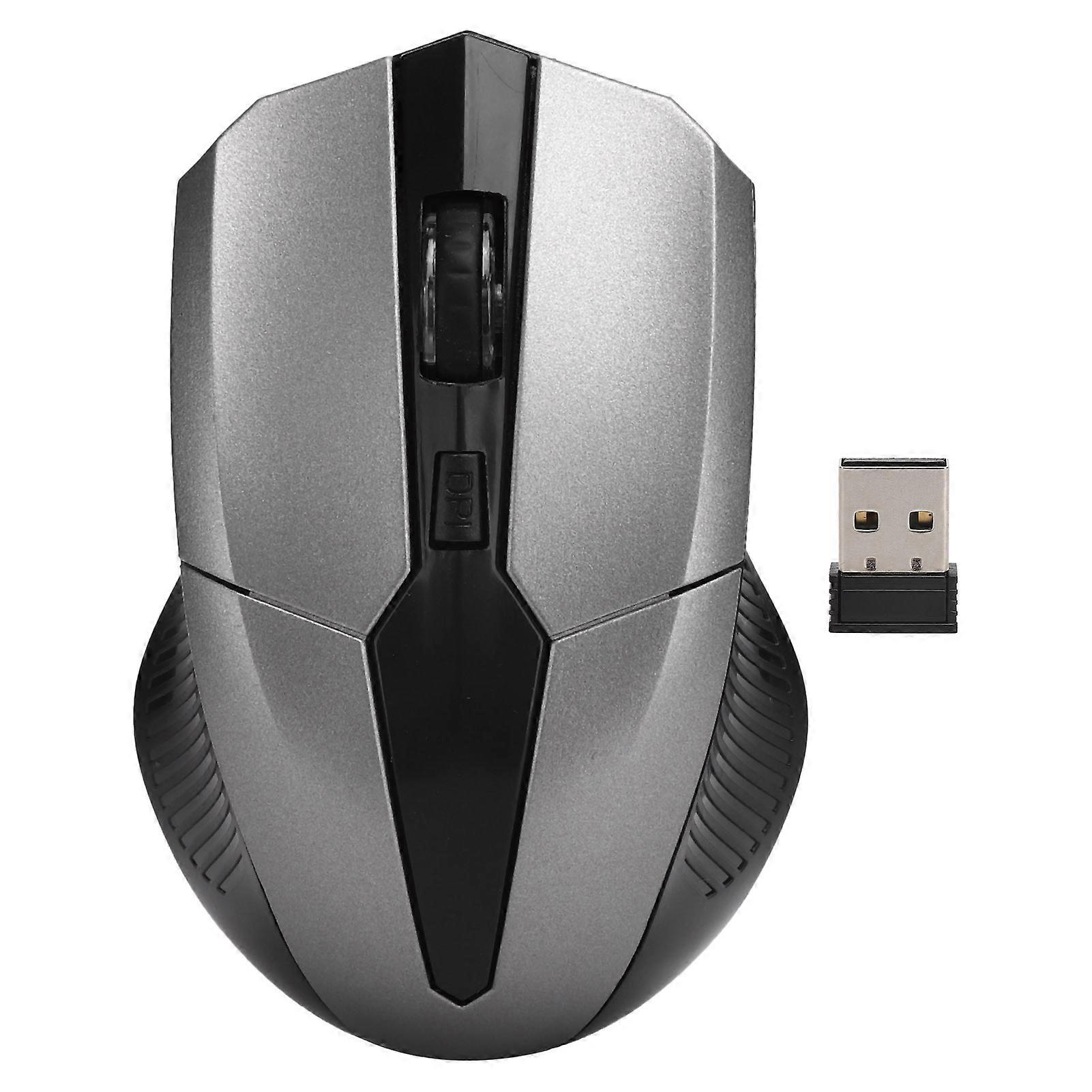 Wireless Mouse 2.4GHz 4 Keys Optical Mice with USB Receiver Computer AccessoriesSilver