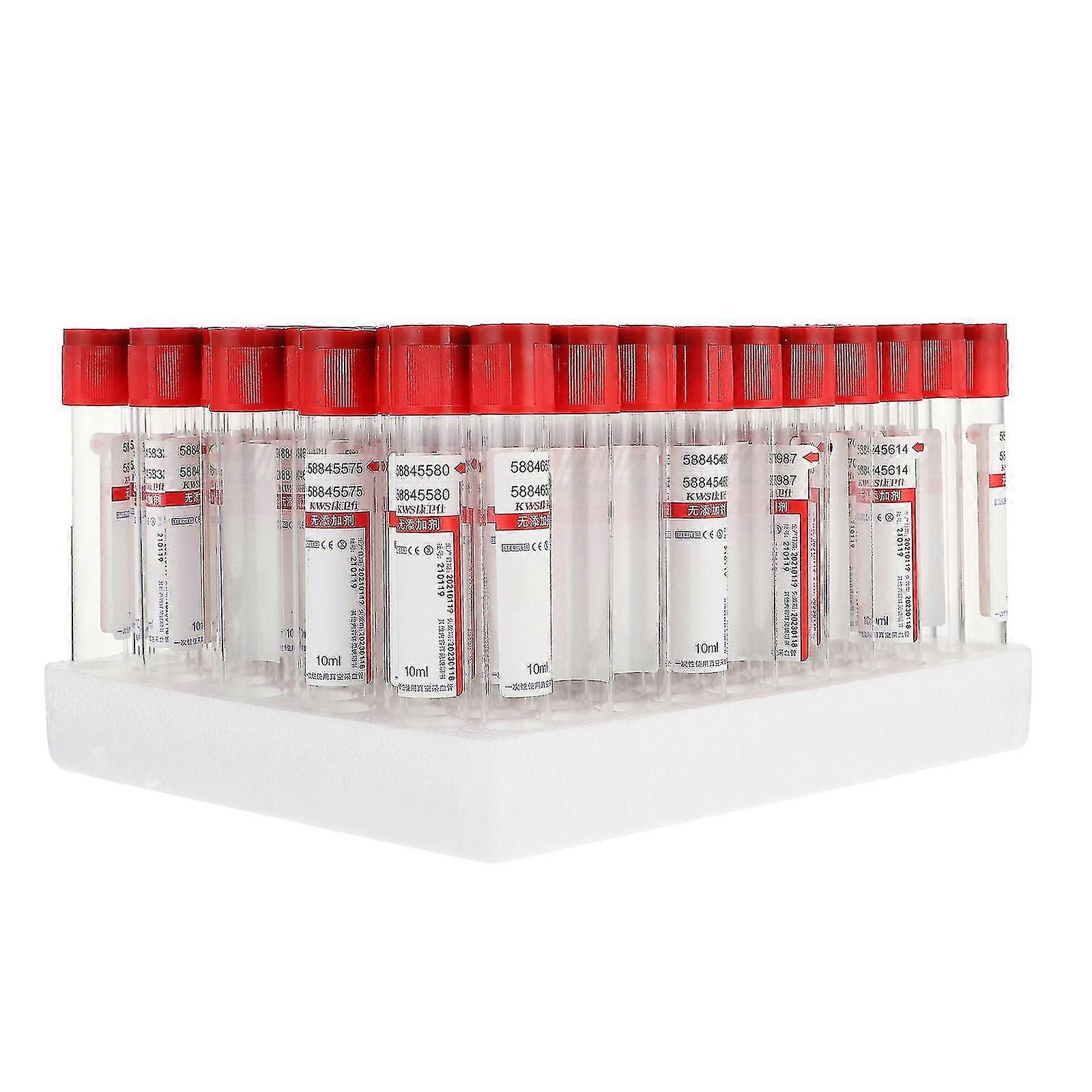 Medical Grade Vacuum Blood Collection Tubes Pack Of 100 With Secure Lids For Laboratory Testing And Specimen Storage