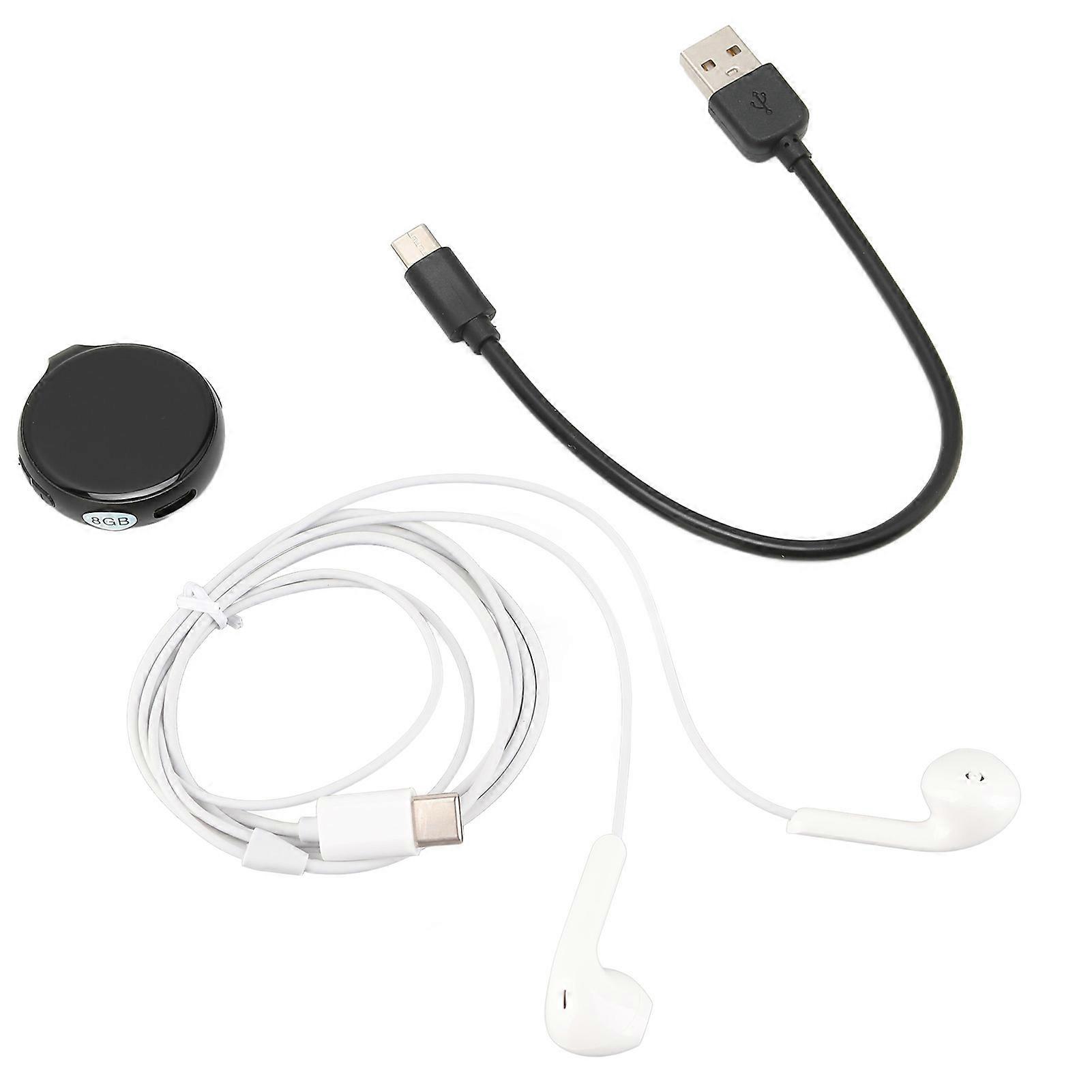 Round Voice Recorder 35 Hours Battery Time OTG Function Voice Activated Recorder for Lecture Interview Meeting Class8g