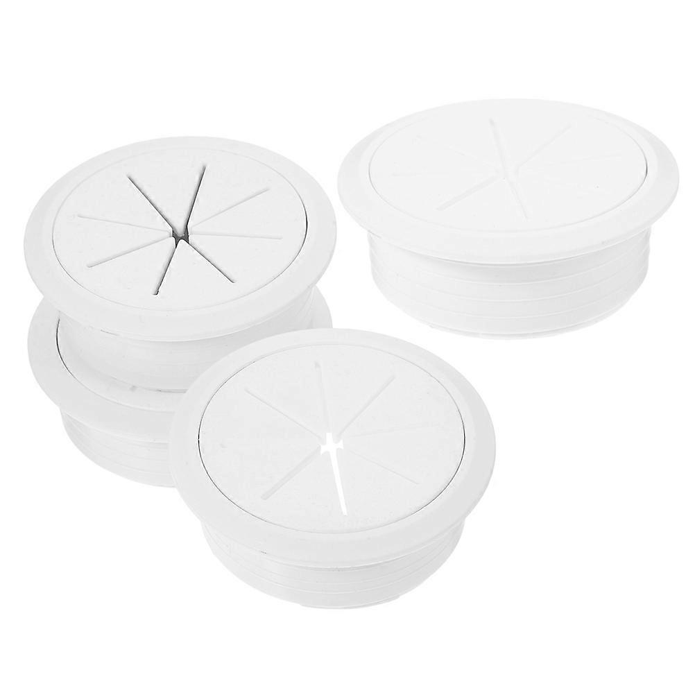 4Pcs Desk Wire Grommets Computer Table Cable Hole Cover Wire Organizer Wire Hole Covers