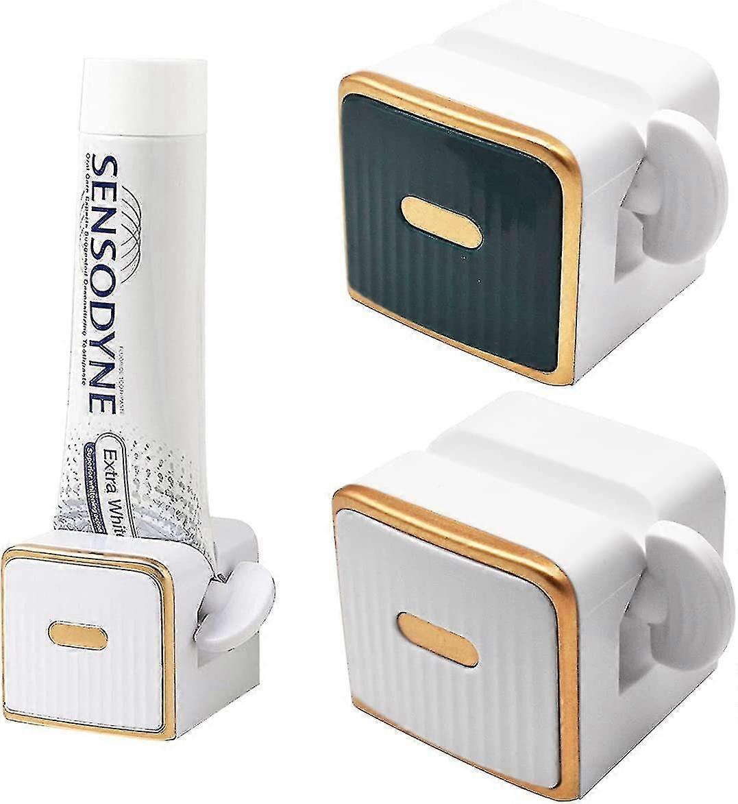 Toothpaste Squeezer,2 Pieces Rolling Tube Toothpaste Swivel Toothpaste Dispenser