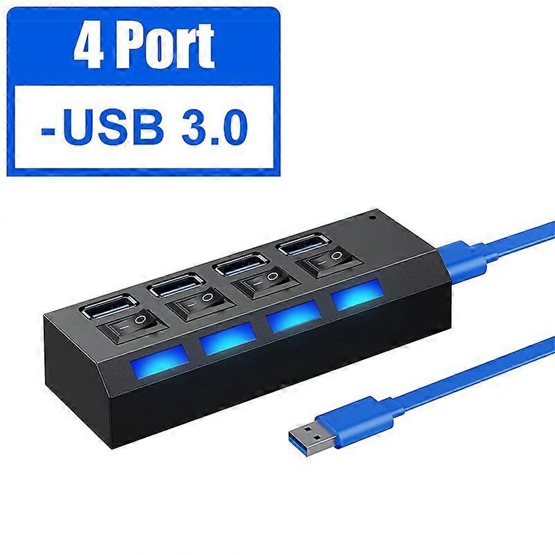 USB 3 0 HUB Multi USB Splitter 3.0 Hab Power Adapter Multiple Expander 2.0 4 7 Port Computer Accessories For PC Laptop