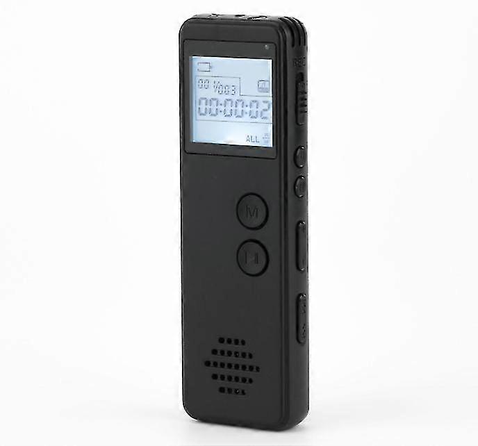 Mini portable digital recorder, MP3 player audio recording equipment(Black)