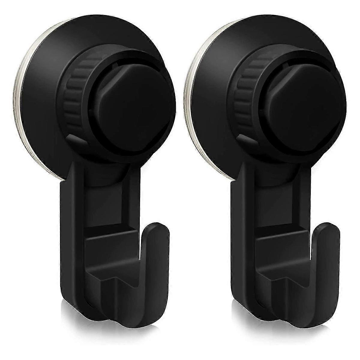 2 pcs suction cup hooks bathroom hooks,vacuum wall hooks compatible with towel