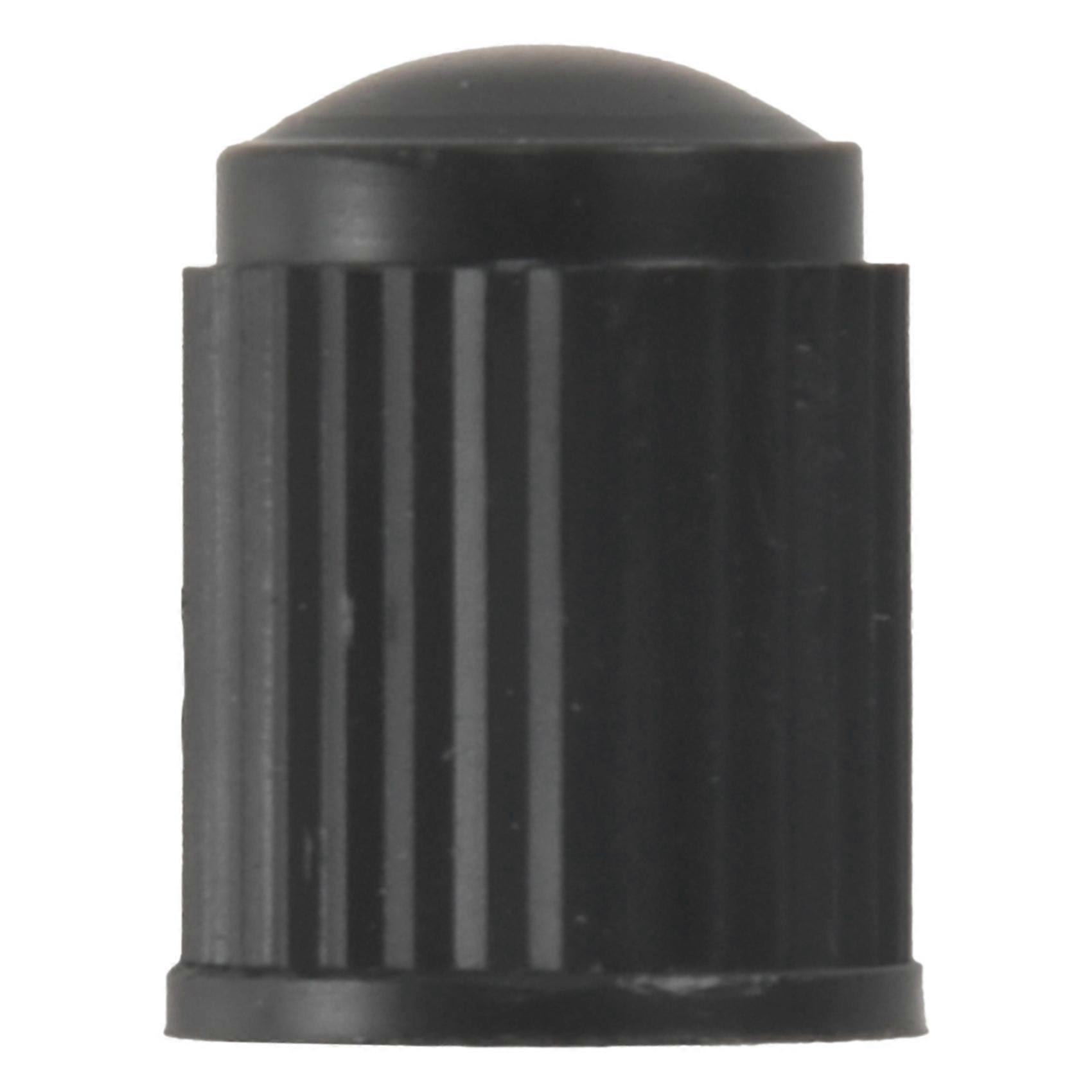 20pcs Plastic Bike Valve Dust Caps Black