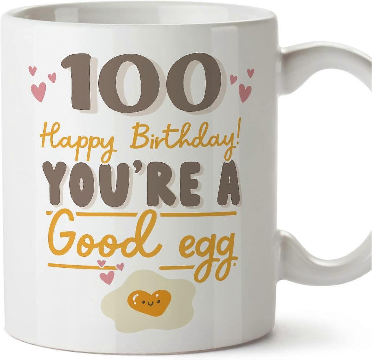 100バースデーマグカップハッピーバースデーあなたは良い卵面白いアニバーサリープレゼント11オンス