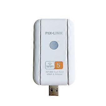 Adaptador WiFi USB de banda dupla com velocidade de 1200Mbps 2.4G 5G de longa duração para Windows10 / 8.1 / 8/7 / XP Mac