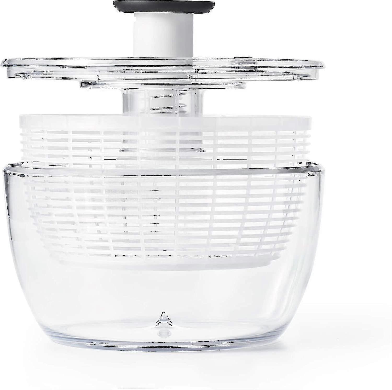 Grips Glass Salat Spinner, Lar/6.22-quart, Clear