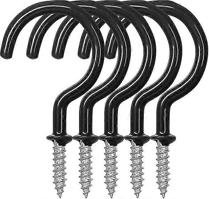 25-pack Ceiling Hooks For Cup Hooks - Black