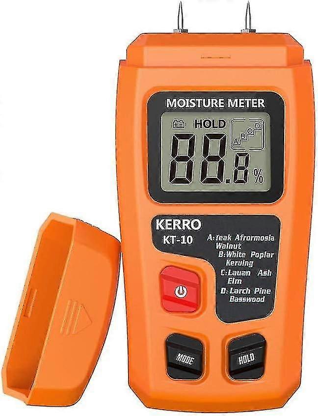 Moisture Meter, Digital Logs Moisture Meter Damp Meter / 0-99% Wood Humidity Tester Detector/firewood Logs Timber Humidity Measuring Device