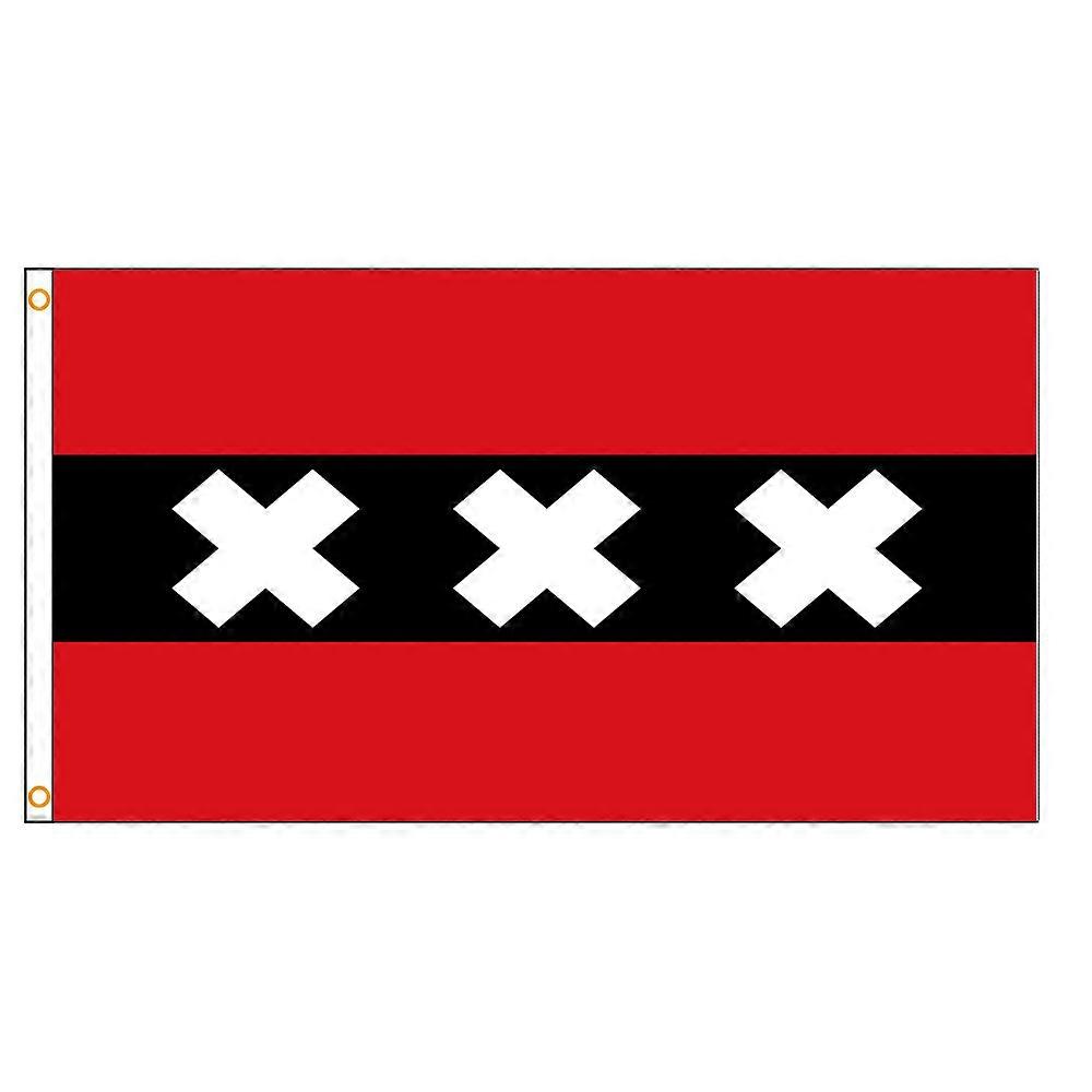 90x150cm Olanda Olanda Amsterdam City Flag
