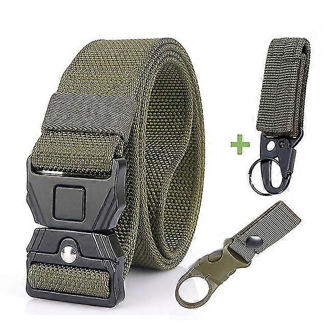 وصول جديد في الهواء الطلق التكتيكية النايلون الرجال حزام معدني قابل للتوصيل مشبك سريع الإصدار مريحة مقاومة للاهتراء رجل جينز حزام قابل للتعديل