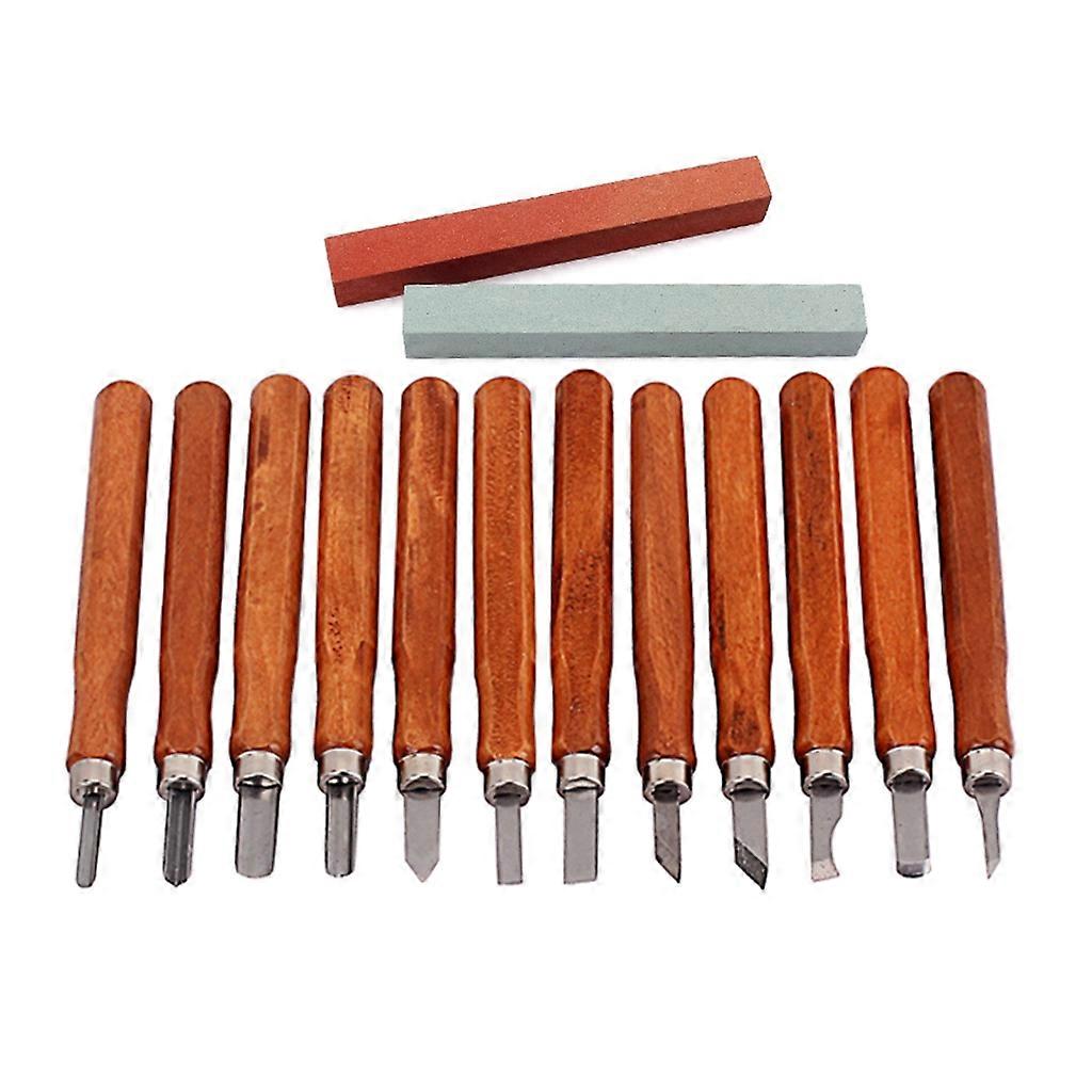 12Wood Carving Tools Kit Wood Carving Knife Kit Wood Gouges Spoon Carving Kit