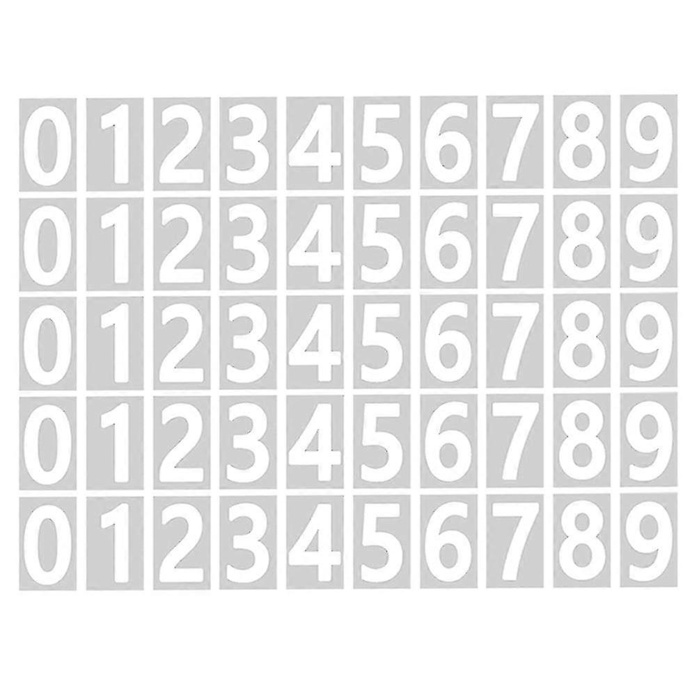 Numbers For Outside, 10 Sets 0-9 Reflective Number Stickers With Sticky Tab For Easy Backing Separ