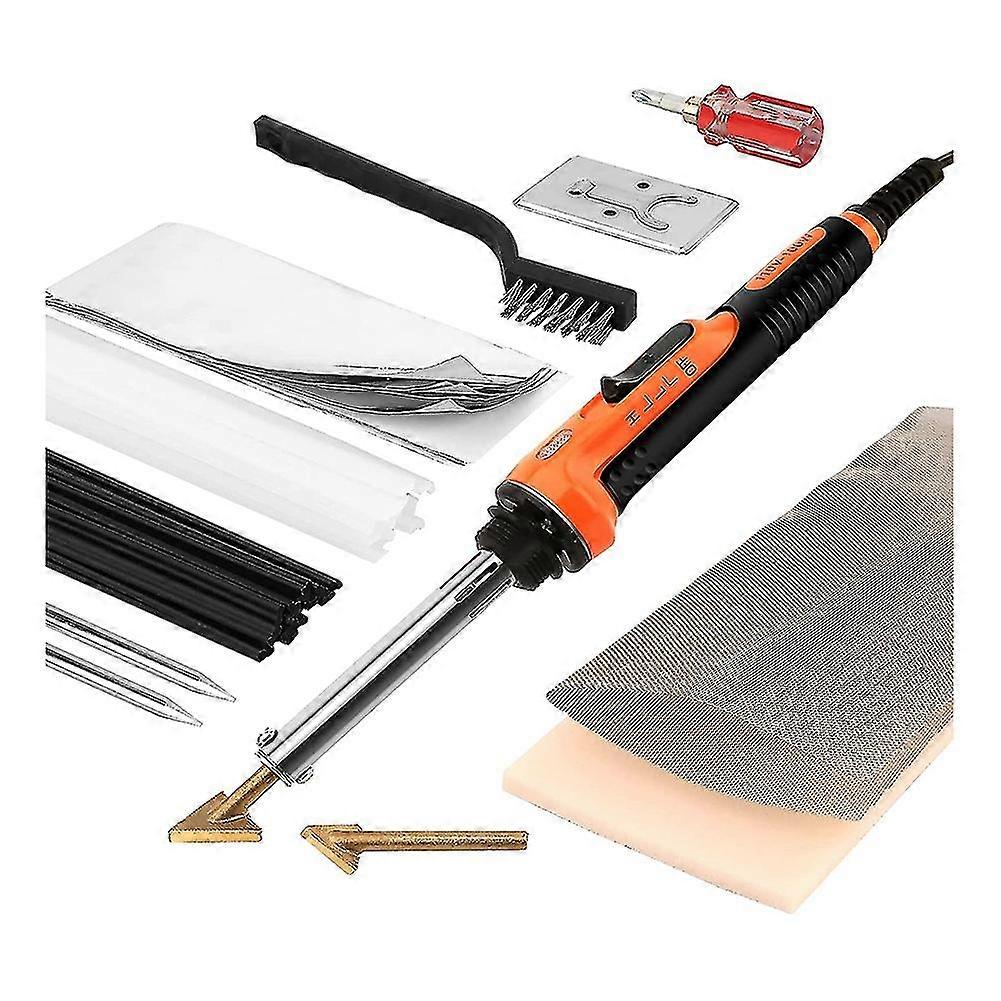 100w Plastic Welding Kit, 2-in-1 Plastic Welder & Soldering Iron With Temperature Control Us Plug