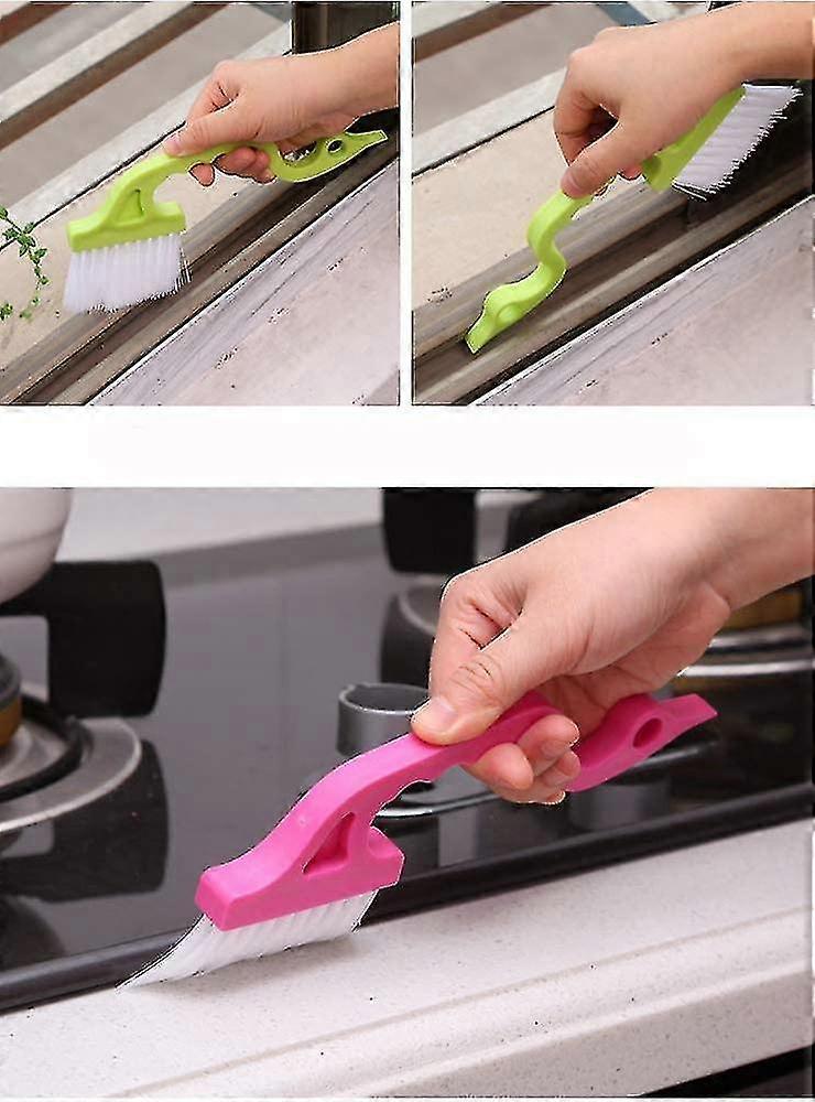 Gap Cleaning Tools Hand-held Window Groove Cleaning Brushes Kit
