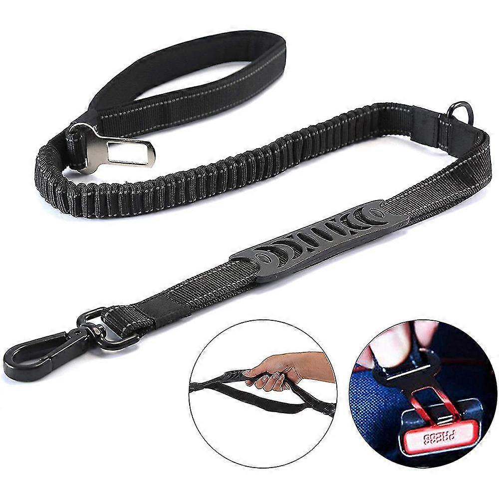 Multifunctional Dog Leash, Adjustable And Durable Nylon Reflective,Black