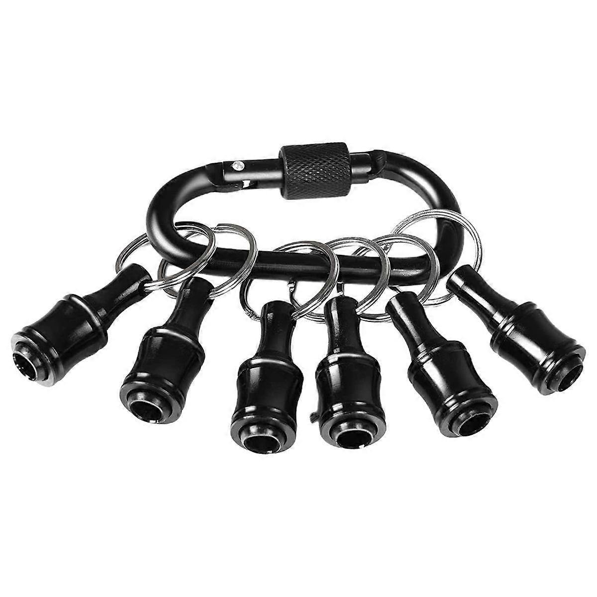 Bit Holder 1/4 Inch Hex Screwdriver Bits Holder Extension Bar Keychain Screw Adapter Drill Drill Bi