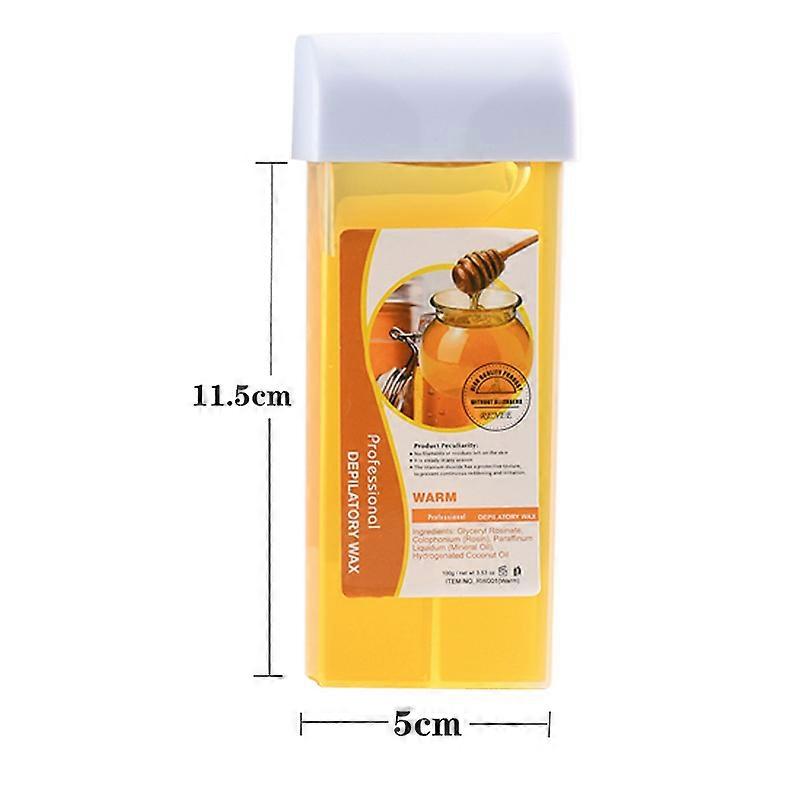 Honey Roll on Wax Refill: Hårfjerning Wax Roller Refill til følsom hud Kropp Ben Arme - Blød vokspatron til enhver Roll on Wax Warmer
