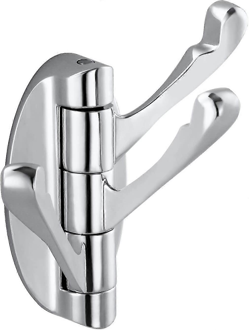 Solid Metal Foldable Towel Swivel Hooks With Three Rotating Arms Swing Arm Triple Robe Hook Hanger