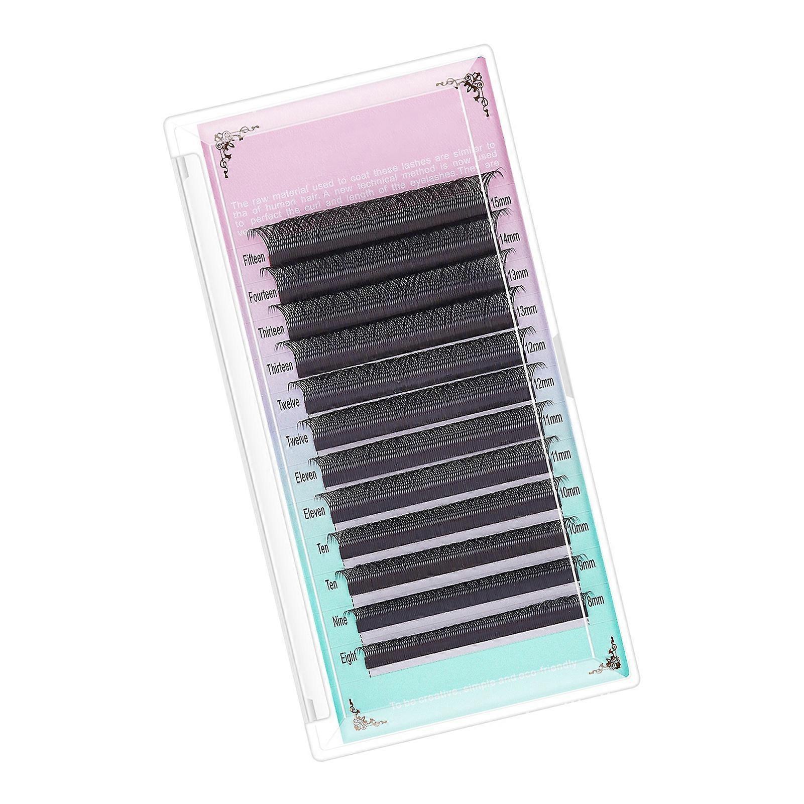 Eyelash Extensions 815 Mixed Fluffy Soft Light 12 Rows False Eyelashes Cluster for Make Up Black 0.07C 815mm Mixed