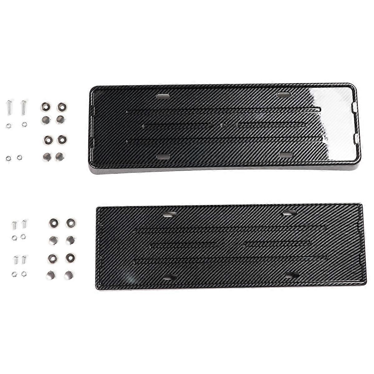 For 2024 Car License Plate Frame, Front+Rear License Plate Holder Accessories,A