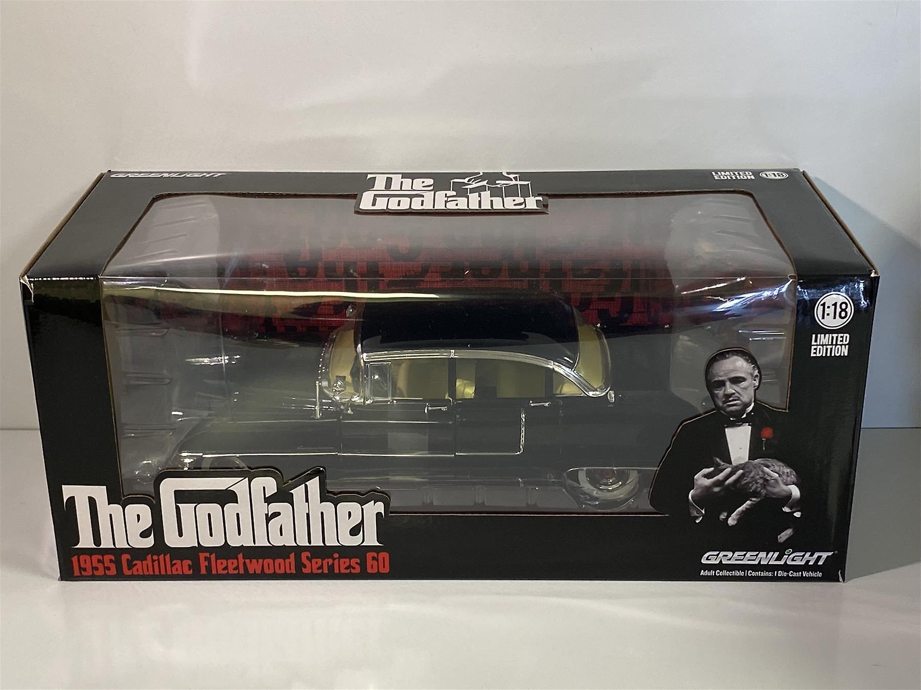 The Godfather 1955 Cadillac Fleetwood Series 55 1:18 Greenlight