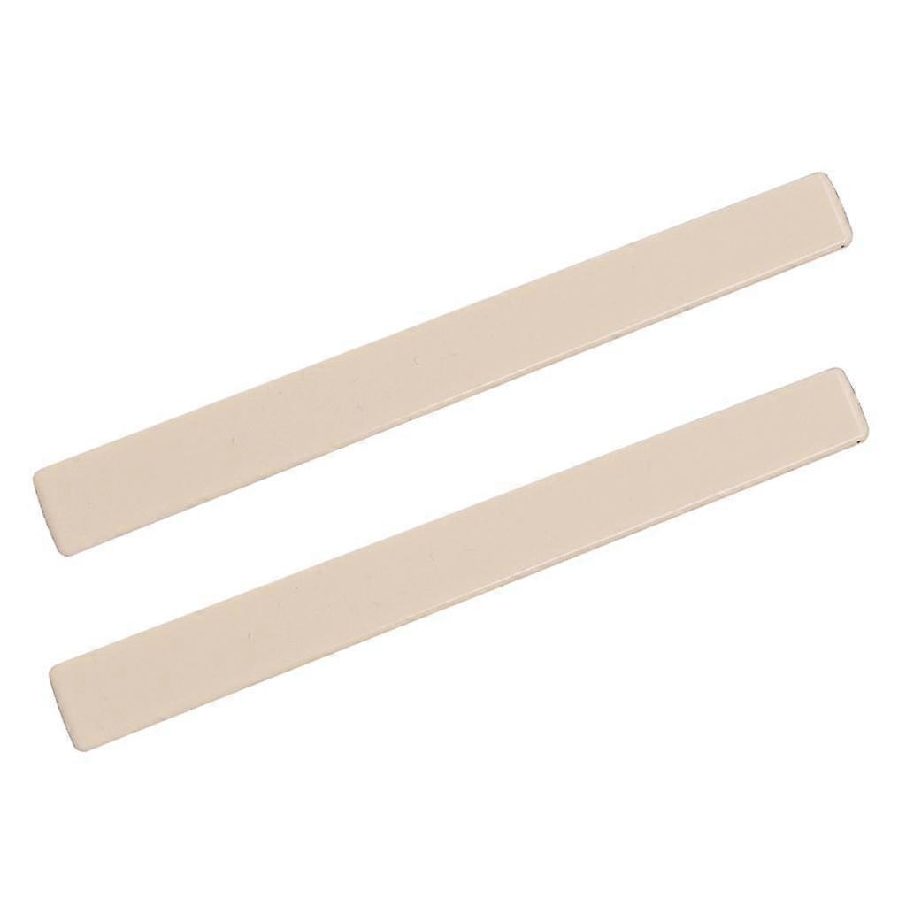 2 Pcs Plastic Classical Guitar Bridge Nut Replacement Parts 84x2.5x7.8mm