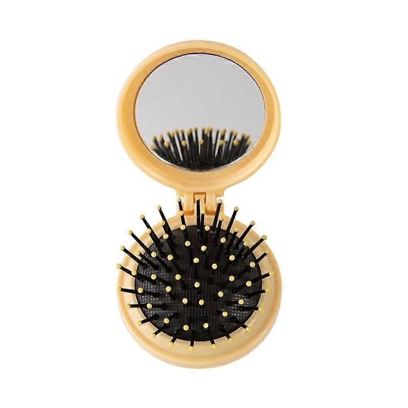 Folding Air Cushion Comb Portable 2 In 1 Comb wWith Mirror