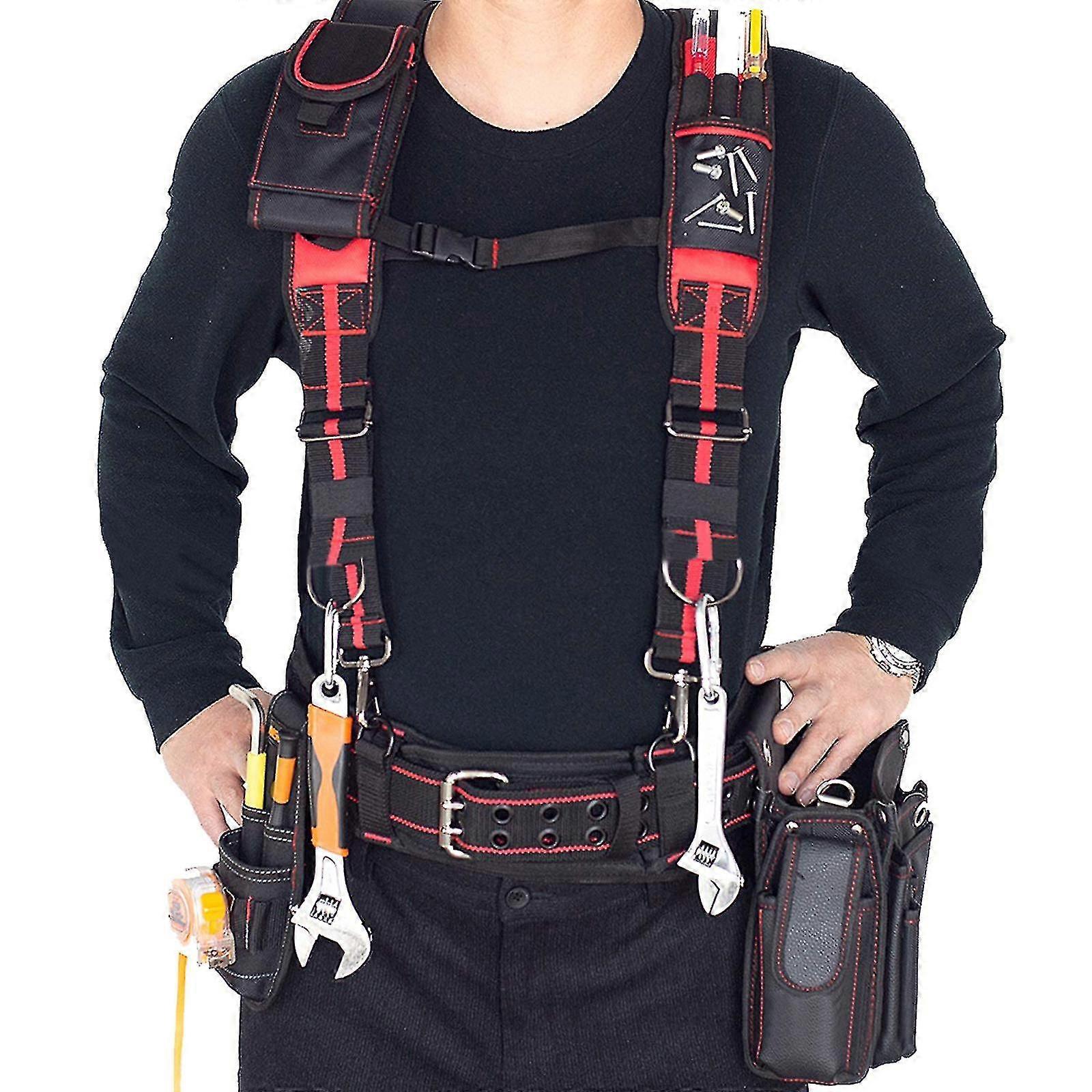 Professional Tool Belt Suspenders Multifunction Magnet For Weight Reduction