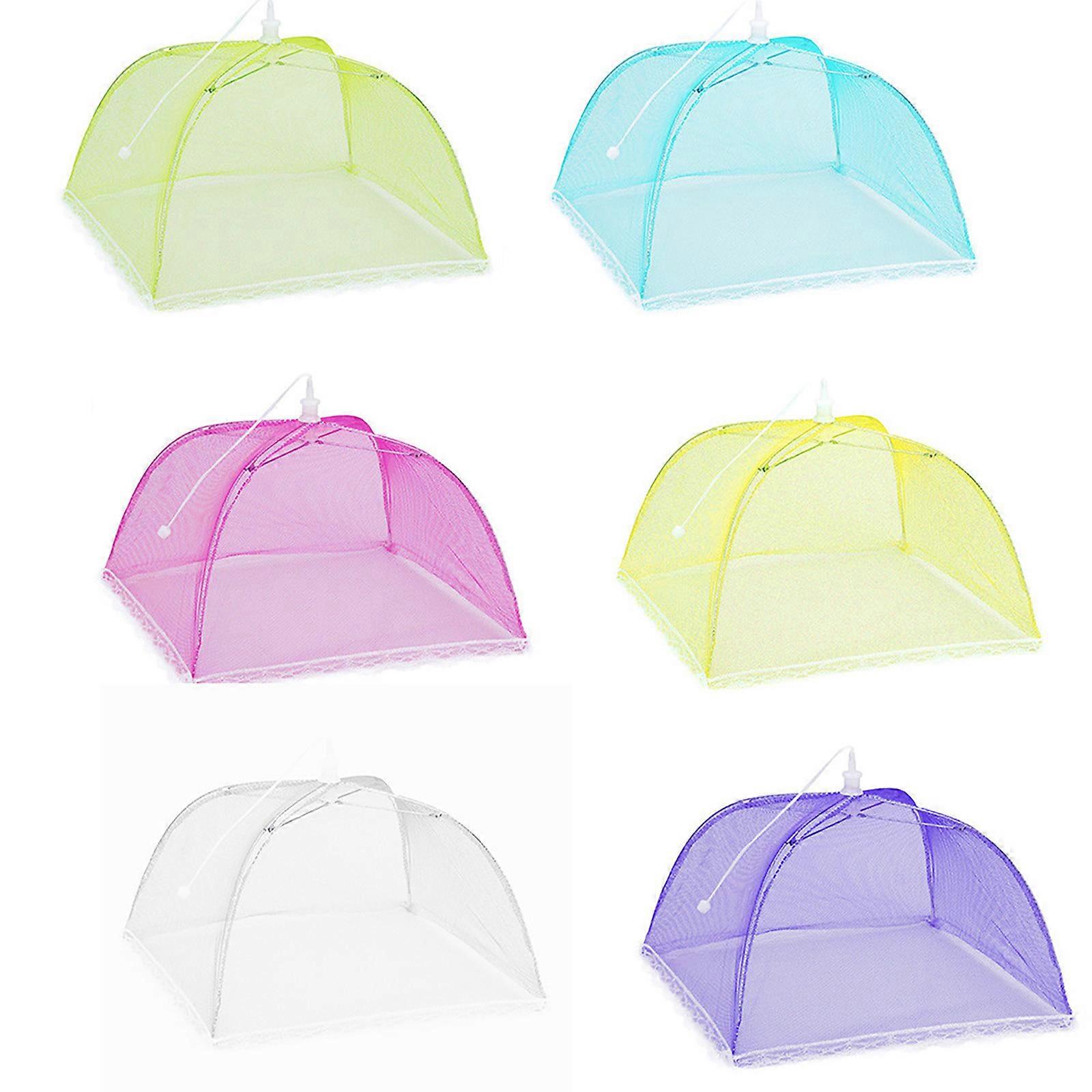 6 Large Mesh Screen Protect Food Cover Tent Dome Net Umbrella Picnic