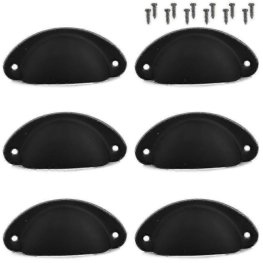 12pcs Cup Handles Shell Pull Kitchen Cupboard Cabinet Door Furniture Drawer Knobs