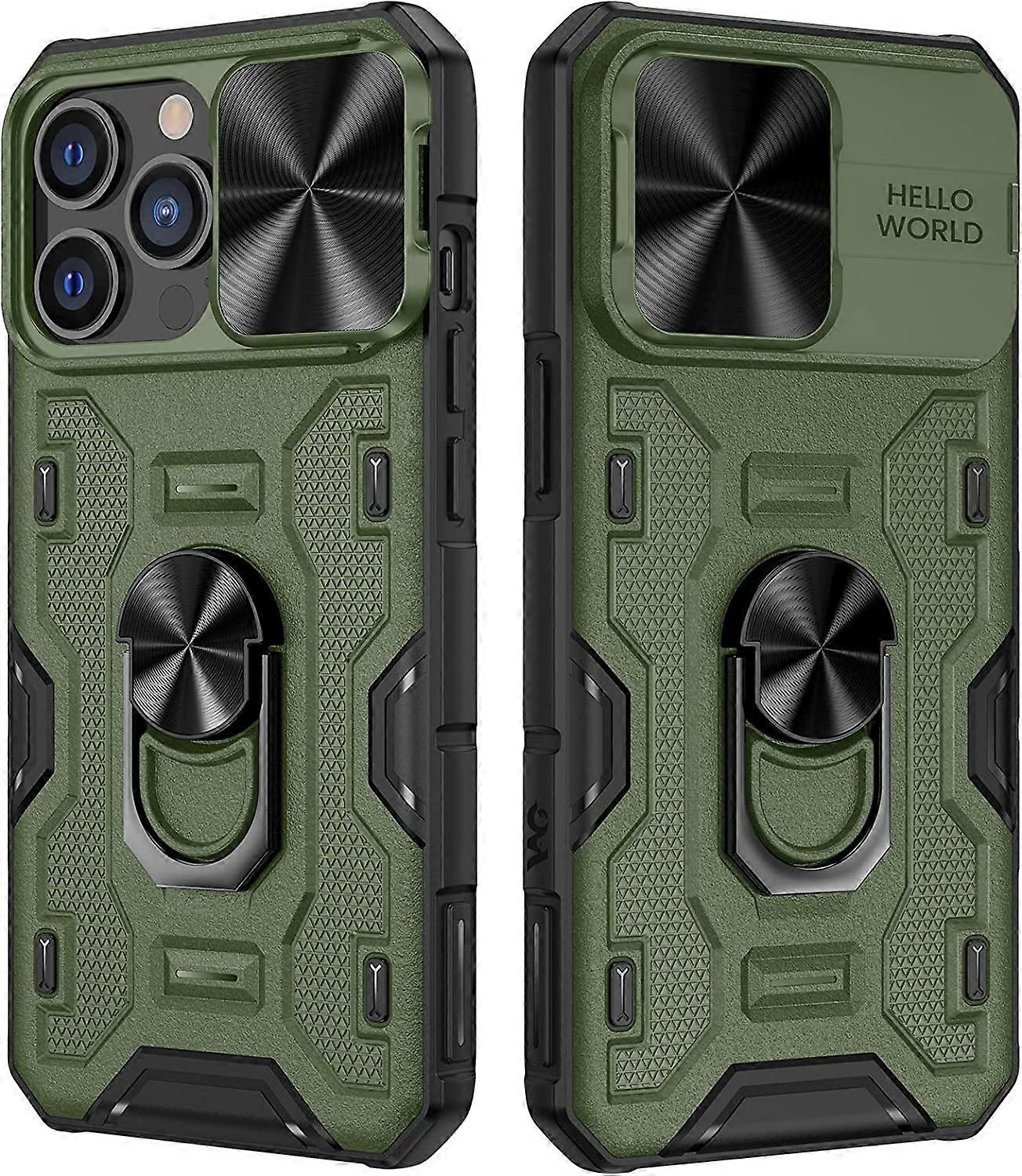 for iPhone 14 Pro Max Case, iPhone 14 Pro Max Case with Slide Camera Cover Built-in 360 Rotate Ring Stand Kickstand Fit for Magnetic Car Mount Cover C