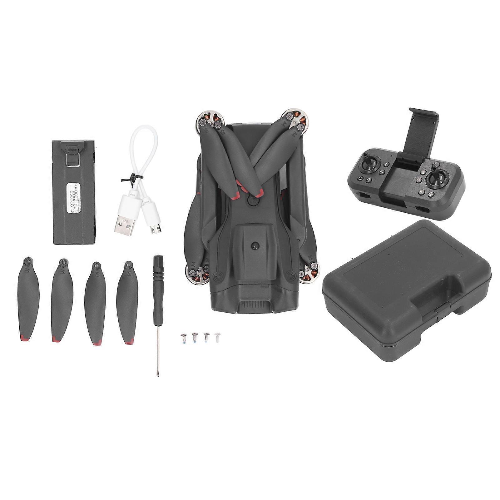 Foldable Drone with HD 3 Cameras LED Lights Four Way Obstacle Avoidance Headless Mode Brushless Motor RC Quadcopter for Adults Kids Beginners  Battery