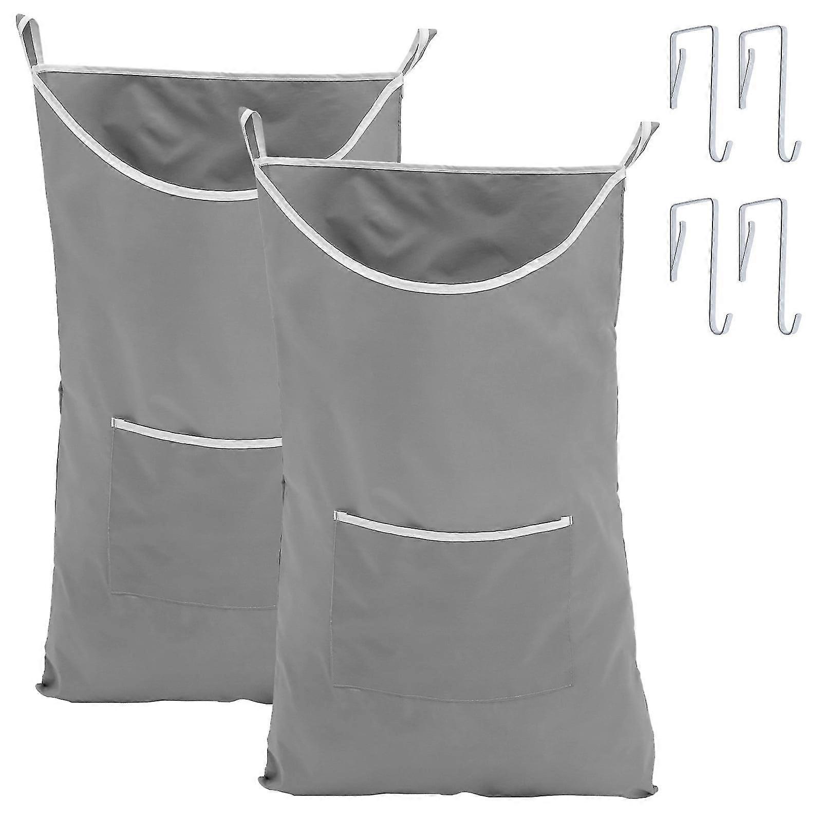 Hanging Laundry Hamper - 4pcs Over Door Dirty Clothes Storage Bag
