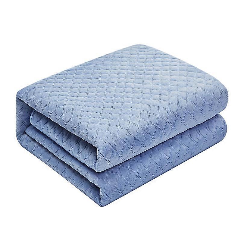24V Low Voltage Graphene Infrared Heating Blanket 150 x 80cm, Electric Heated Blanket, EU Plug - Blu