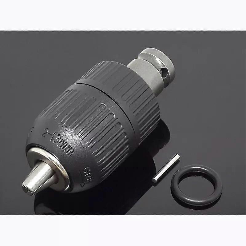2-13MM Drill Chuck Keyless Drilling Quick Change Bit Adapter Converter Adaptor Hardware Tool Accessories Wrench Conversion 1/2\