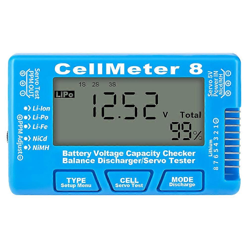 Battery Checker Battery Voltage Tester Lcd Backlight Battery Capacity Checker