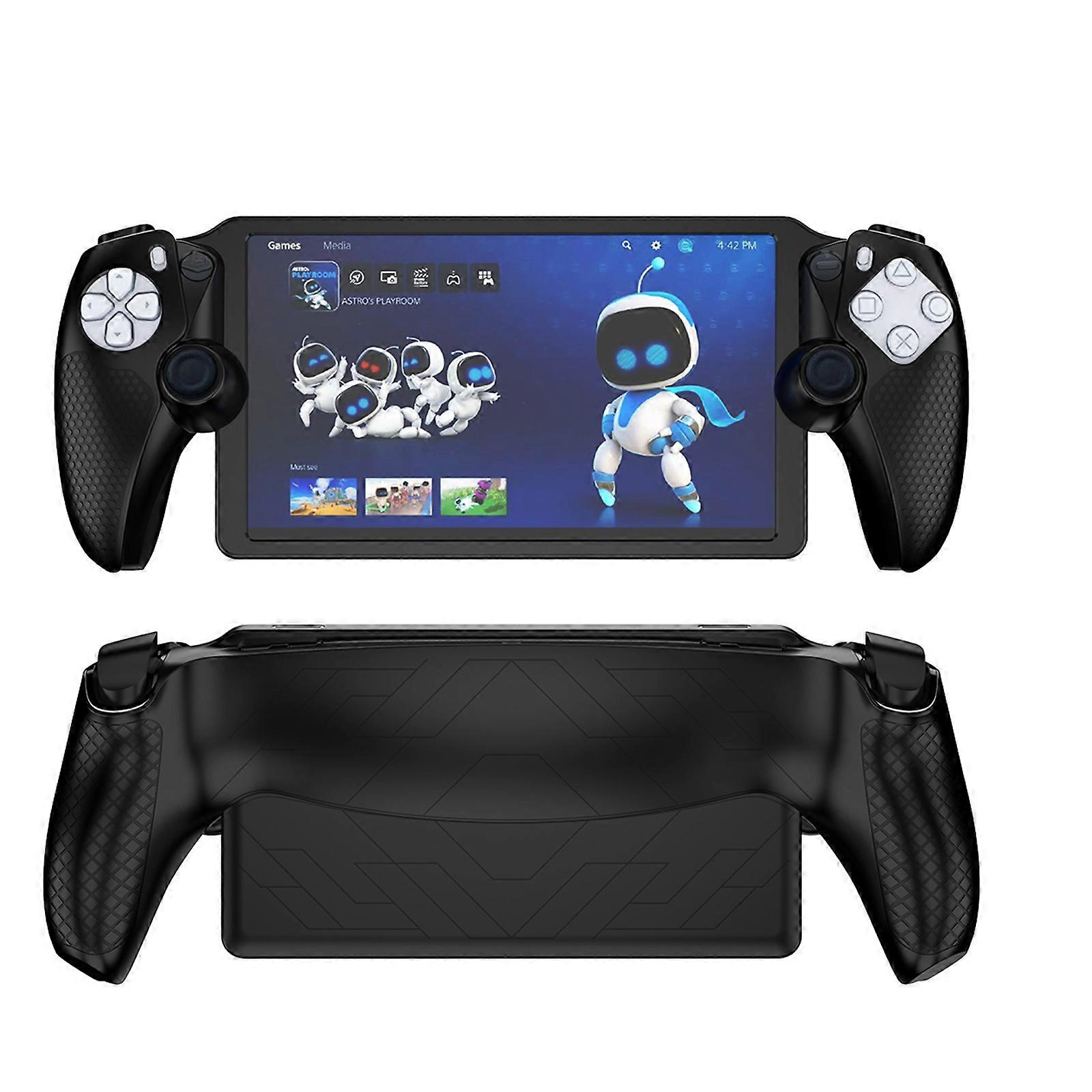 Protective Case for PS Portal, Soft Silicone Protective Skin Cover with Thumb Joystick Caps, All-around Protection Accessories Kit