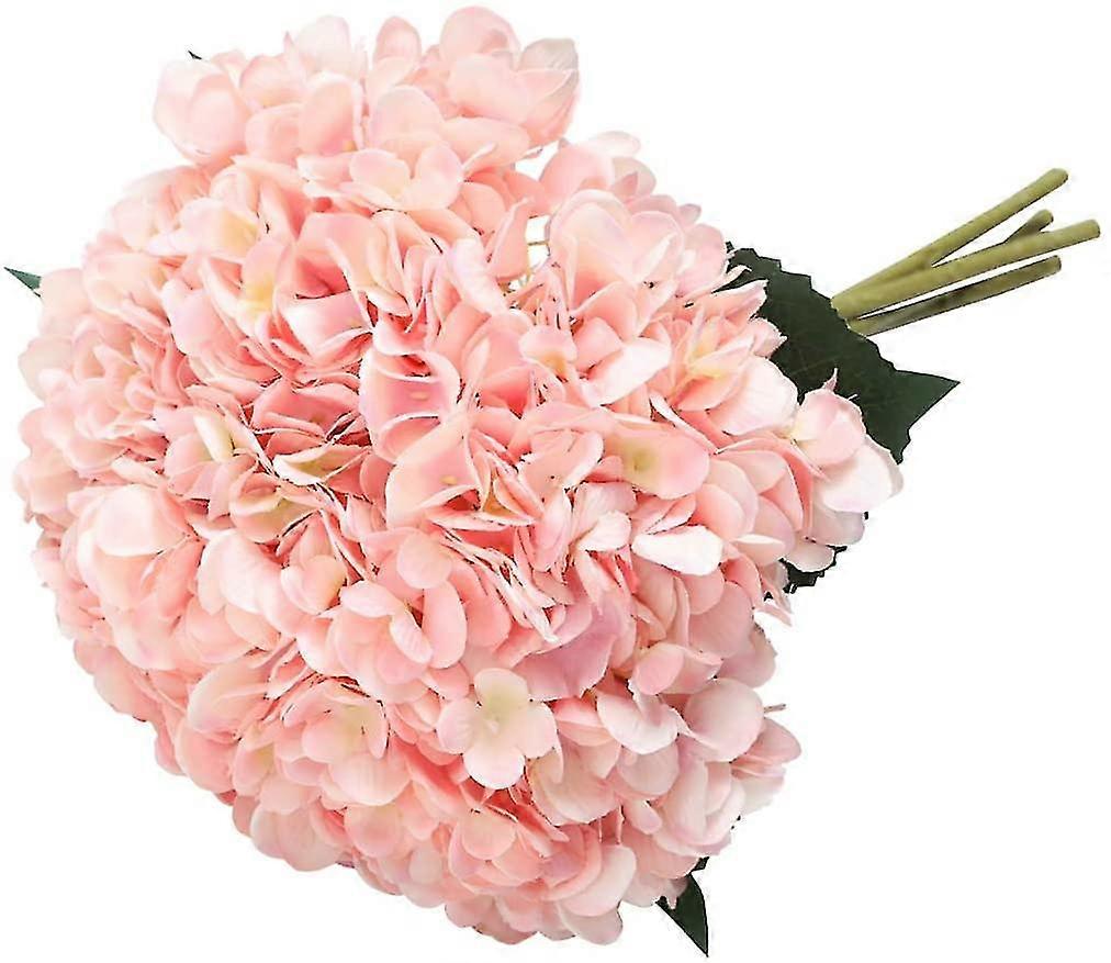 Artificial Hydrangea, 5 Pieces Of Single Filament Stem Hydrangea Bouquet Arrangement (purple)