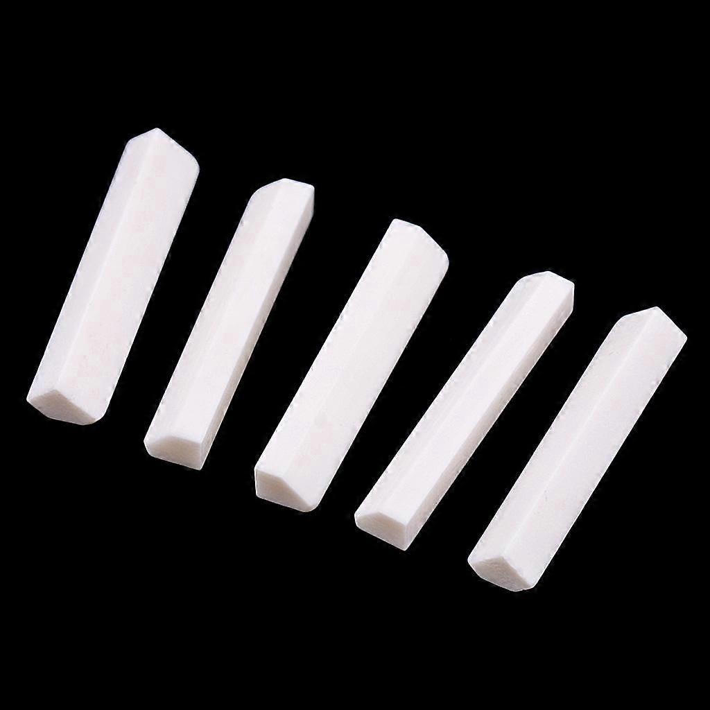 5X Cattle Bone Blank Saddle Nut Handmade instrument Accessorise for Guitar High quality