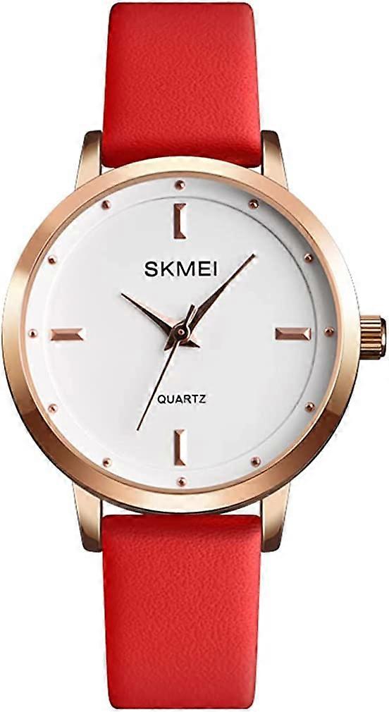 Watches for Women Ladies Black Leather Band Fashion Simple Small Light Minimalist Thin Waterproof Casual Dress Analog Quartz Young Girl Female Gifts W