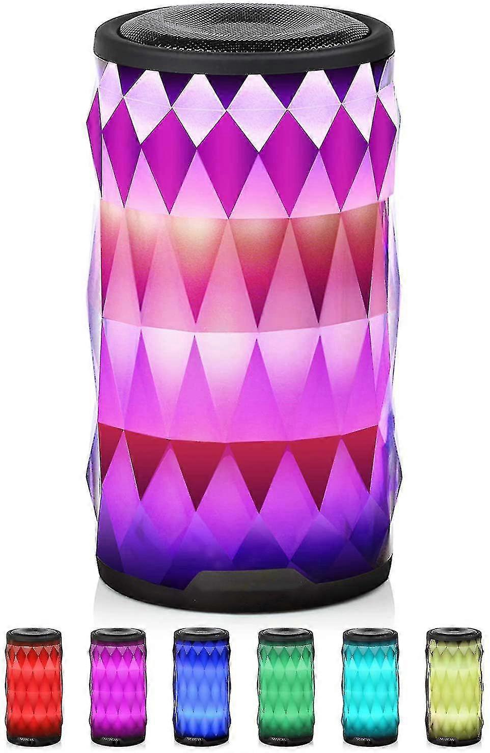 6 Color Led  Wireless Bluetooth Speaker,night Light Changing Portable Speaker