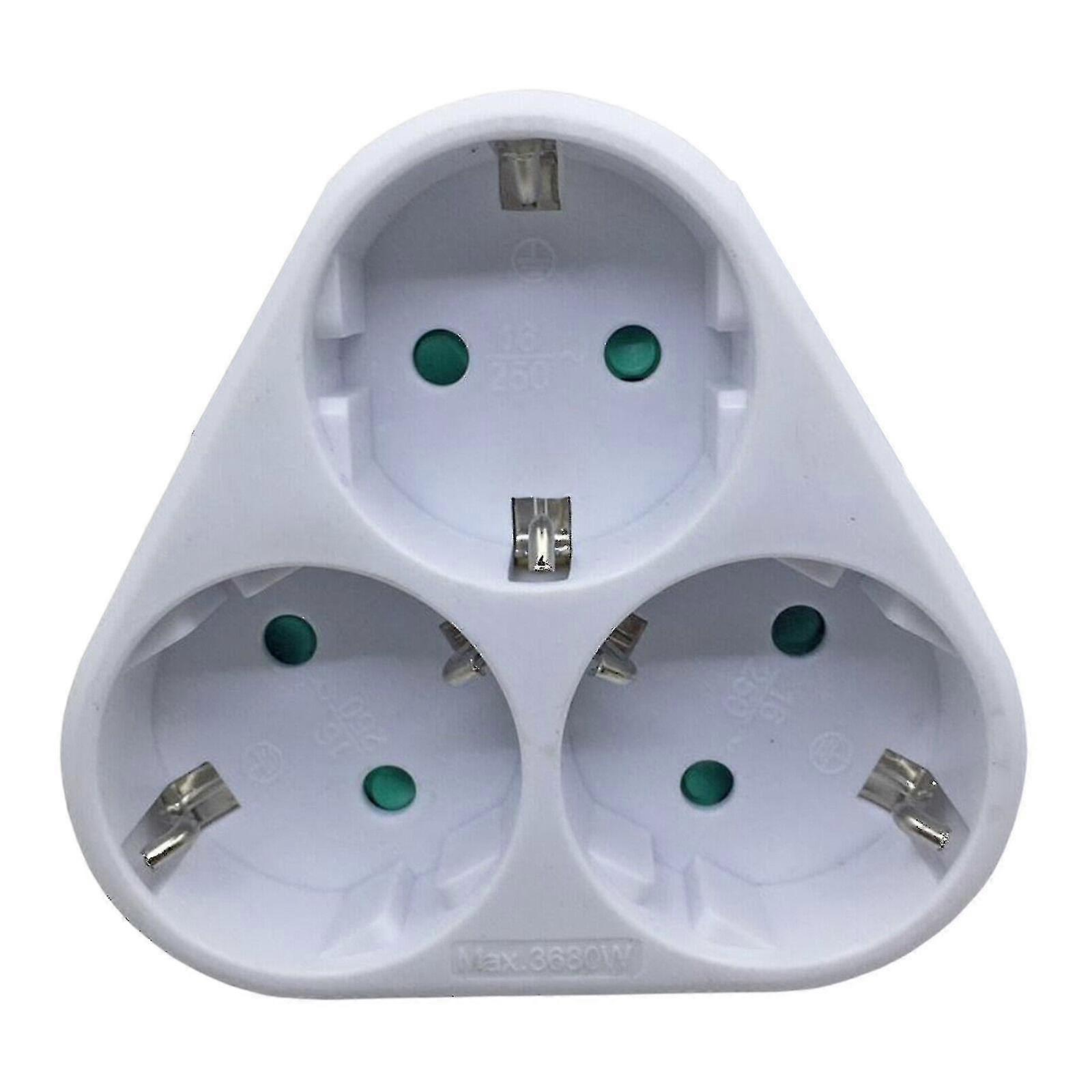 3-way Eu Socket Socket Distributor Socket Strip Multiple Socket De Wyelv