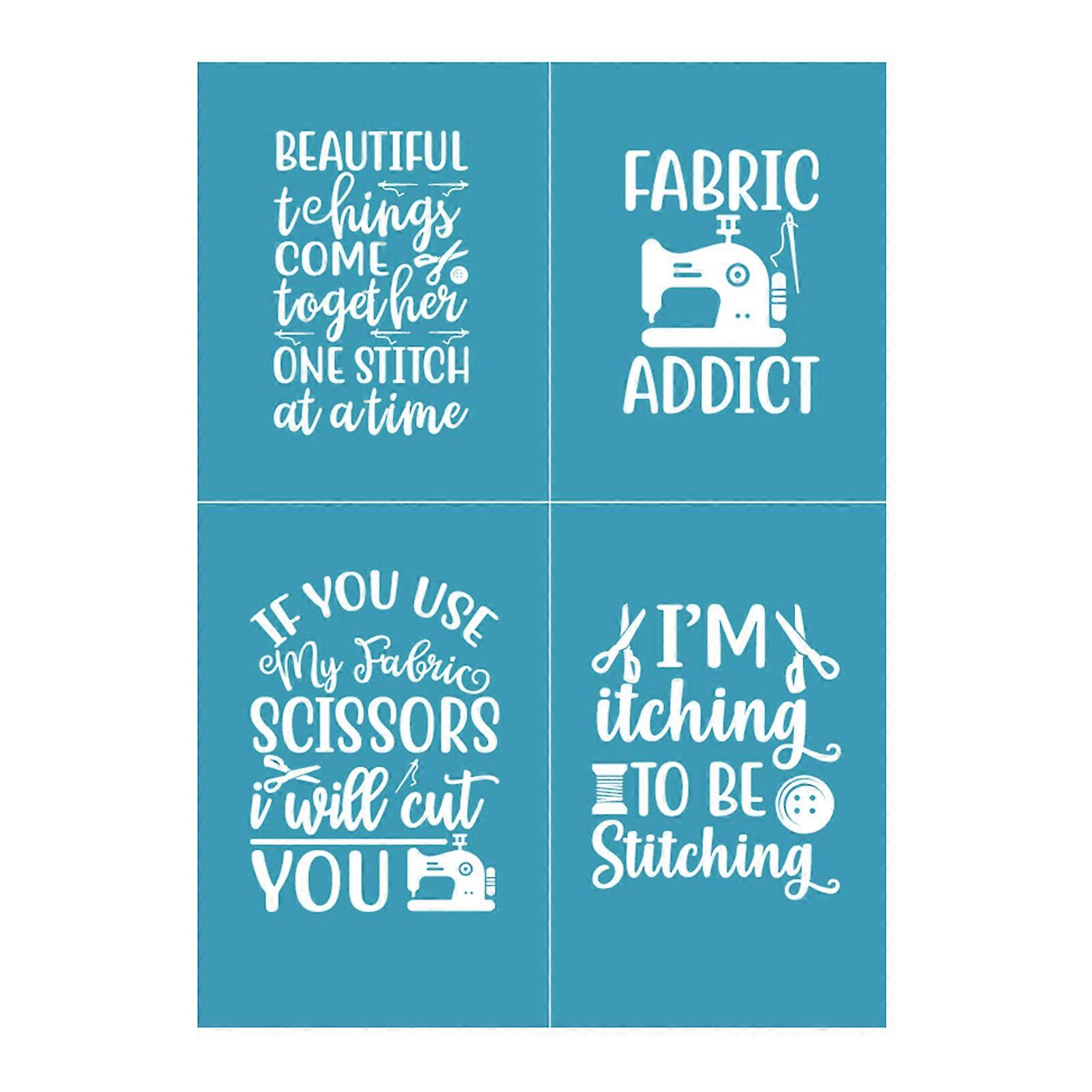 Handmade Self Adhesive Silk Screen Printing Stencil Mesh Transfers