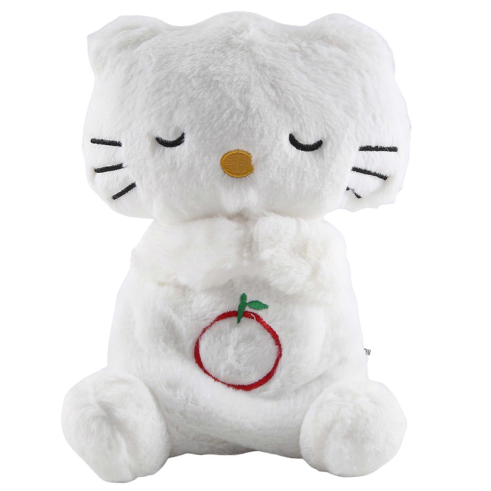 Baby Sound Machine Soothe 'N Snuggle Tragbares Plüsch-Babyspielzeug mit sensorischen Details Musiklichter Weiß