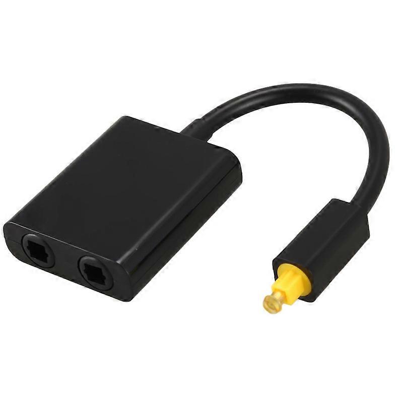Digital SPDIF Optical Audio Splitter 2 Way Toslink Splitter Adapter 1 Input 2 Output SPDIF Optical