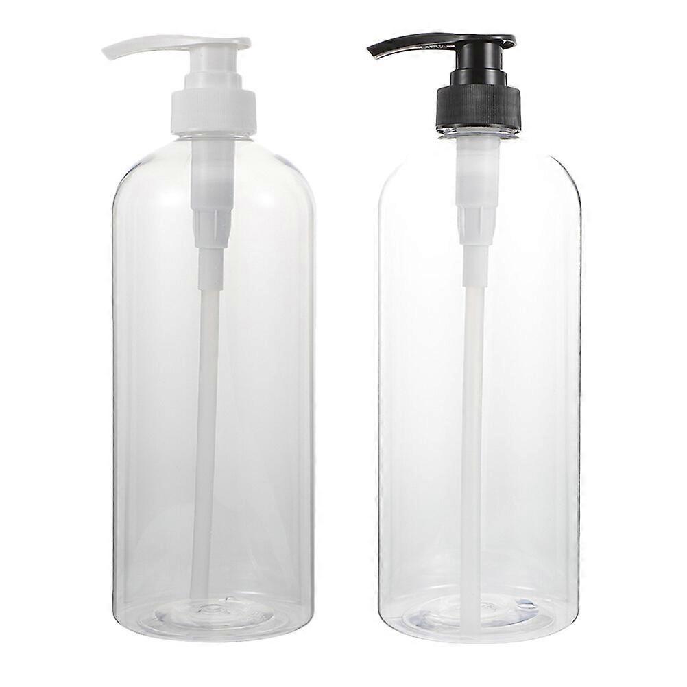 2 Pcs Clear Container Lotion Dispenser Jar Lotion Pump Jar Empty Shampoo Bottles Empty Pump Bottle