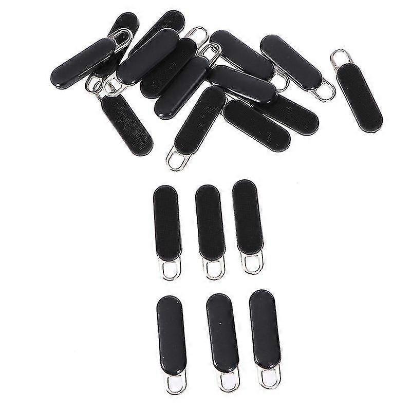 20pcs Black Zipper Fixers